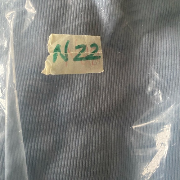 NWOT OQQ Blue - Round Neck - Ribbed - Long Sleeve - Bellbottom Jumpsuit M - Picture 3 of 3